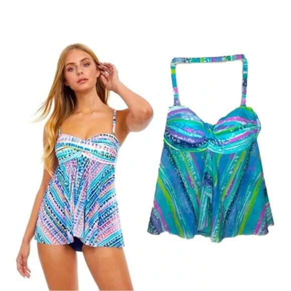 ❤️ BEACH DIVA size 8 tankini top - Picture 1 of 4